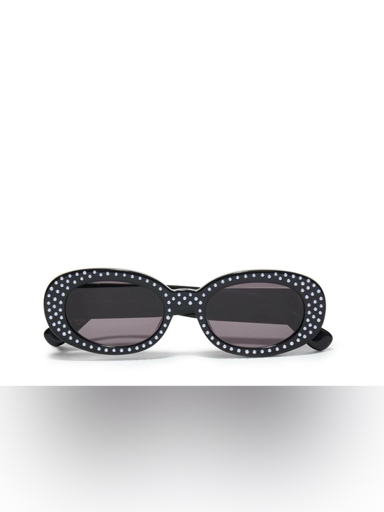 LELE SADOUGHI JET OCEANSIDE PEARL OVAL SUNGLASSES - NWT
